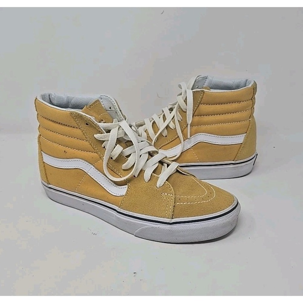 Vans SK8 Hi-Off The Wall Yellow‎ UNISEX W 8.5 Men 7 Skateboarding grungecore
